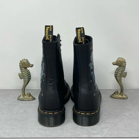 Dr martens 1490 Mystic Garden RARE Blue Floral Doc Martens - Picture 7 of 13